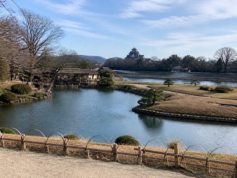 後樂園與遠方岡山城