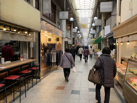 天神橋筋商店街的日常拱廊