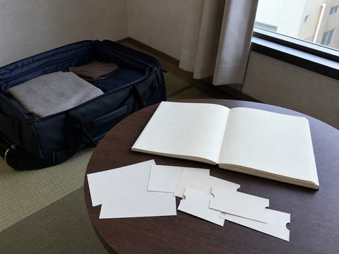 大阪房間裡未完成的旅行整理