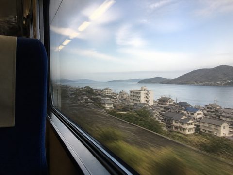 山陽本線窗外的瀨戶內海