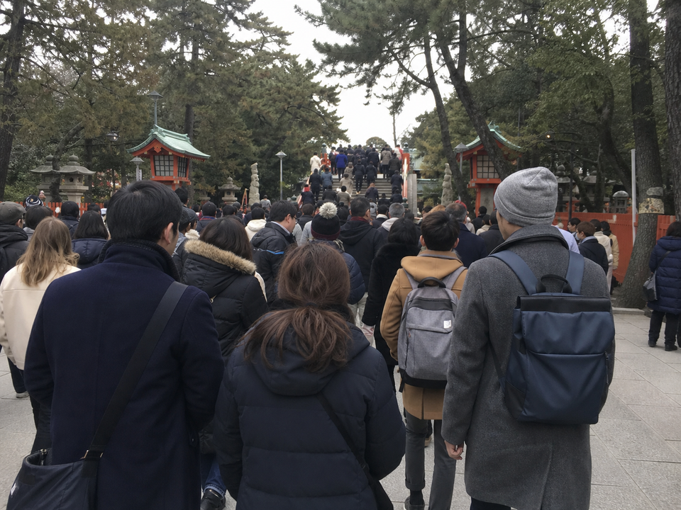 住吉大社元日參拜人潮