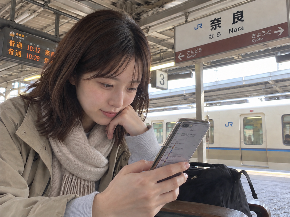 抹茶蕎麥、甜點與路線手機